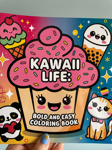 Kawaii Life Bold and Easy Colouring Book Unbranded